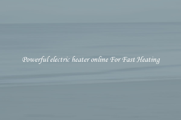 Powerful electric heater online For Fast Heating