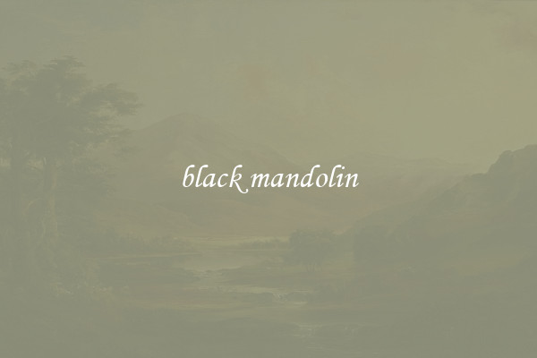 black mandolin
