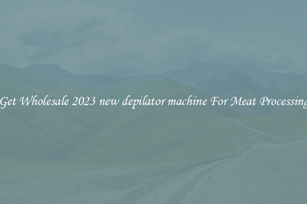 Get Wholesale 2023 new depilator machine For Meat Processing