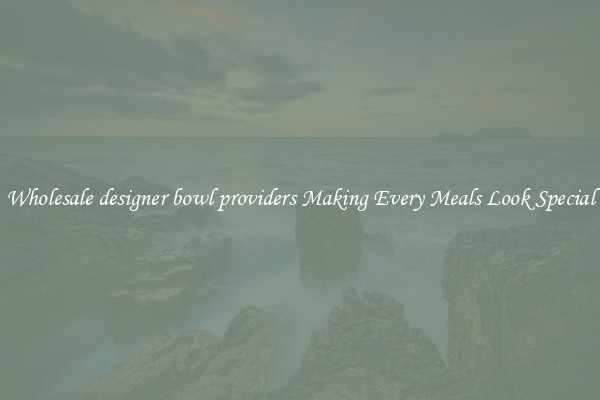 Wholesale designer bowl providers Making Every Meals Look Special