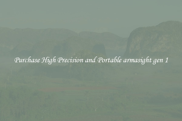 Purchase High Precision and Portable armasight gen 1