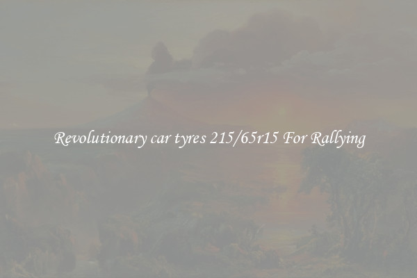 Revolutionary car tyres 215/65r15 For Rallying
