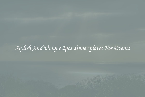 Stylish And Unique 2pcs dinner plates For Events