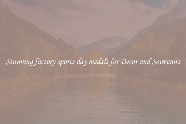 Stunning factory sports day medals for Decor and Souvenirs