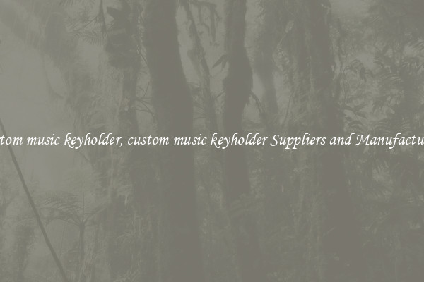 custom music keyholder, custom music keyholder Suppliers and Manufacturers