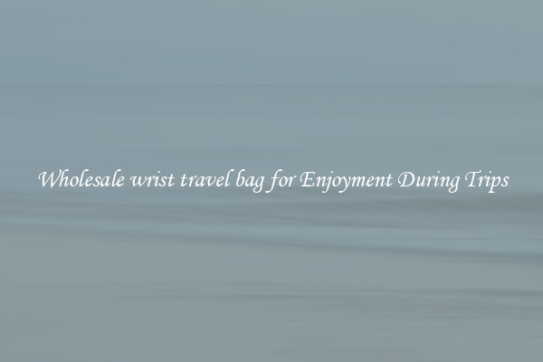 Wholesale wrist travel bag for Enjoyment During Trips
