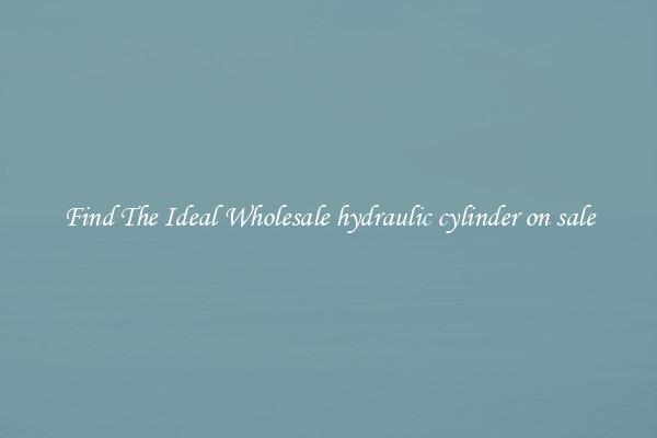 Find The Ideal Wholesale hydraulic cylinder on sale