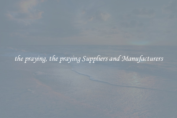 the praying, the praying Suppliers and Manufacturers