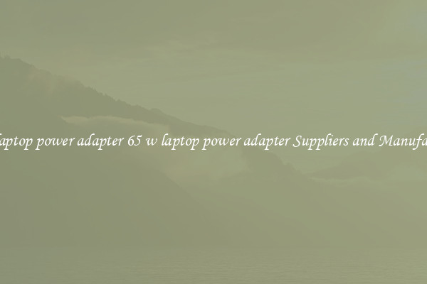 65 w laptop power adapter 65 w laptop power adapter Suppliers and Manufacturers