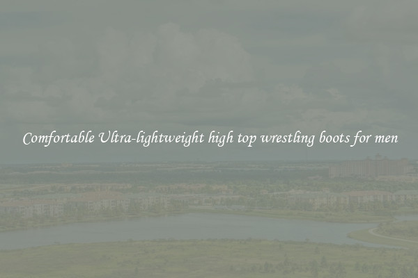 Comfortable Ultra-lightweight high top wrestling boots for men